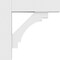 Ekena Millwork Standard Merced Architectural Grade PVC Bracket with Block Ends, 3"W x 18"D x 18"H BKTP03X18X18MRC05 - alternate 4